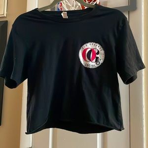 Soft semi-crop T-shirt of “old grounds social” OGs - incredibly comfy worn once